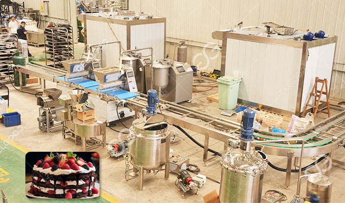 Ligne de production de gâteaux d'anniversaire