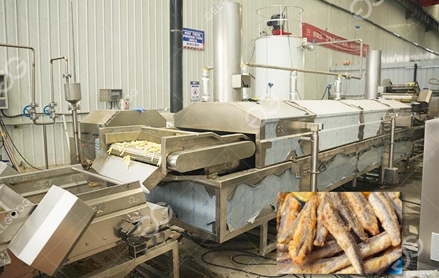 Machine de friture d'anchois